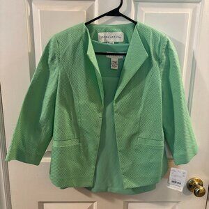 Doncaster Textured Mint Green Blazer Suit Jacket and Top Set ~ Size: 2 ~ NWT